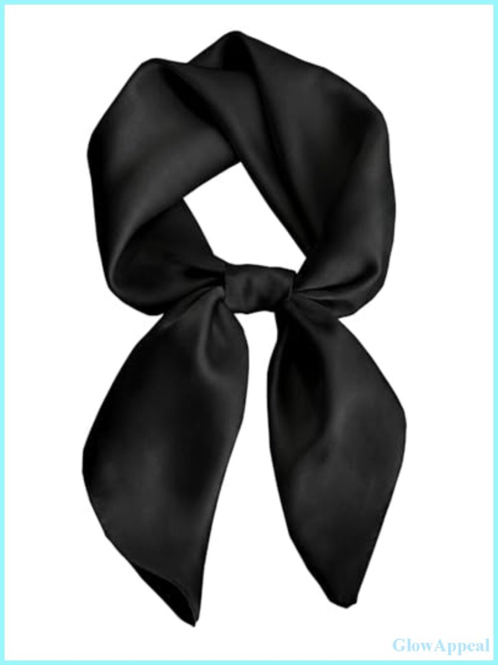 Silk-Like Satin Square Scarf Women Bandana Hair Wrap Gift Box Card